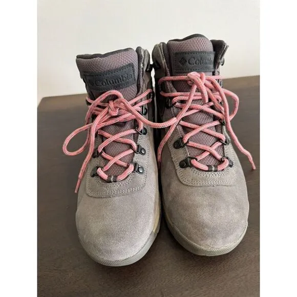 COLUMBIA Newton Ridge Plus Hiking Boots Women's Size US 9.5 Canyon Rose Shoes