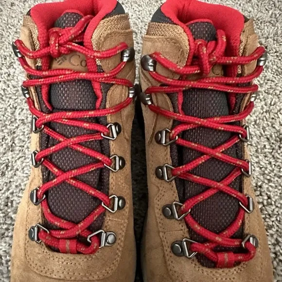 Columbia Newton Ridge Plus Waterproof Amped Elk Mountain Red Boots Wide Size 8W