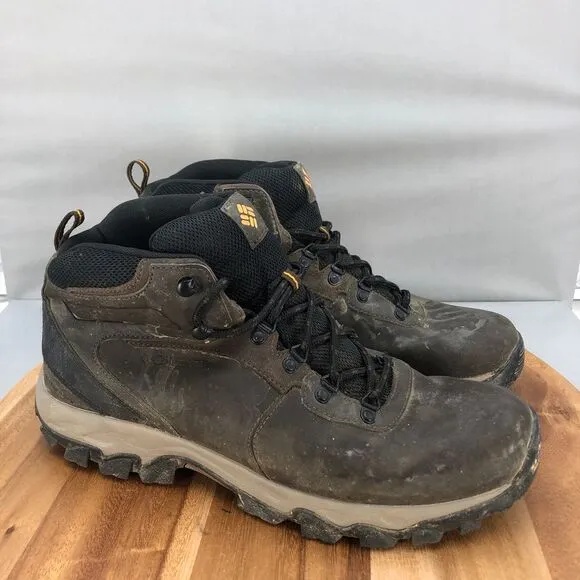 Columbia Newton Ridge Plus Waterproof Hiking Boots Mens 13 Wide Brown Leather‎