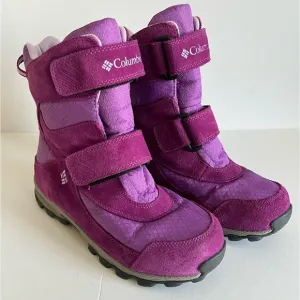 Columbia Parkers Peak Velcro Youth Purple Trekkinn Snow winter boots 5Y / 6W