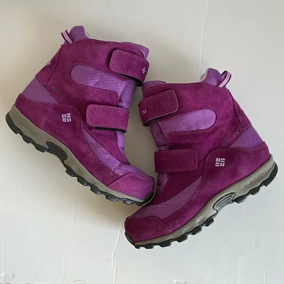 Columbia Parkers Peak Velcro Youth Purple Trekkinn Snow winter boots 5Y / 6W