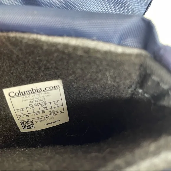 Columbia Powderbug Winter Snow Boots Waterproof Toddler Boys size 8 NEW
