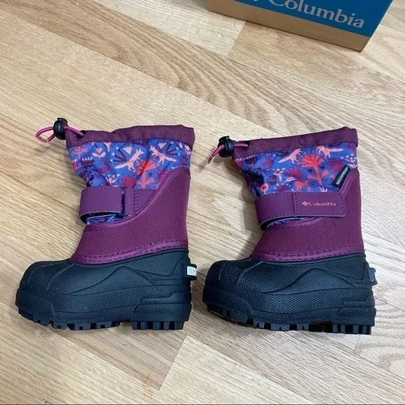 Columbia Snow Boots Waterproof Purple Sz 5 Girls Baby NEW