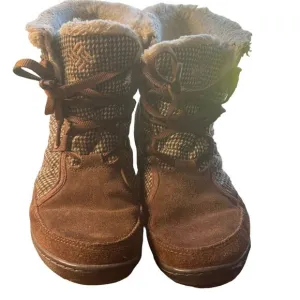 Columbia SZ 9 Brown Waterproof 200 Grams Thermal Reflective Suede Faux Fur Boots
