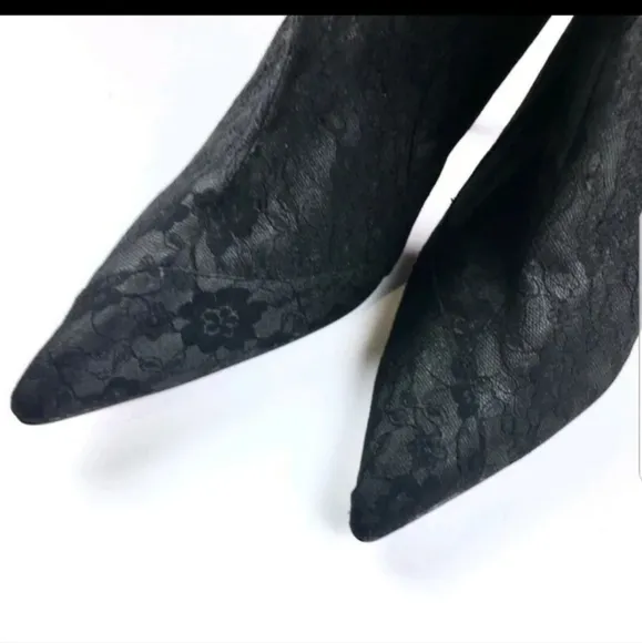 COPY - Black stiletto heel boots size women 39
