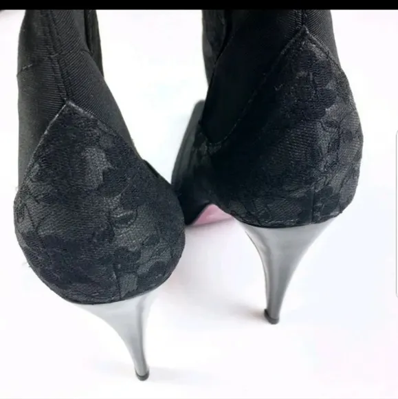 COPY - Black stiletto heel boots size women 39