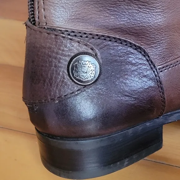 COPY - Boots Arturo Chiang Fierce Leather Riding Boots Size 6.5M Brown Tall 15.…