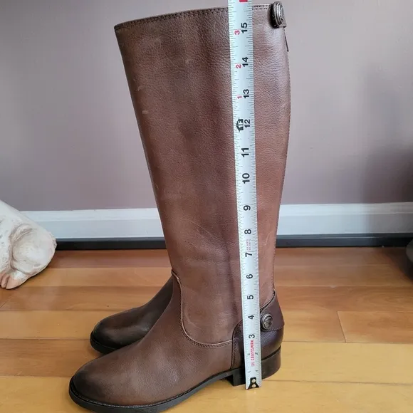 COPY - Boots Arturo Chiang Fierce Leather Riding Boots Size 6.5M Brown Tall 15.…