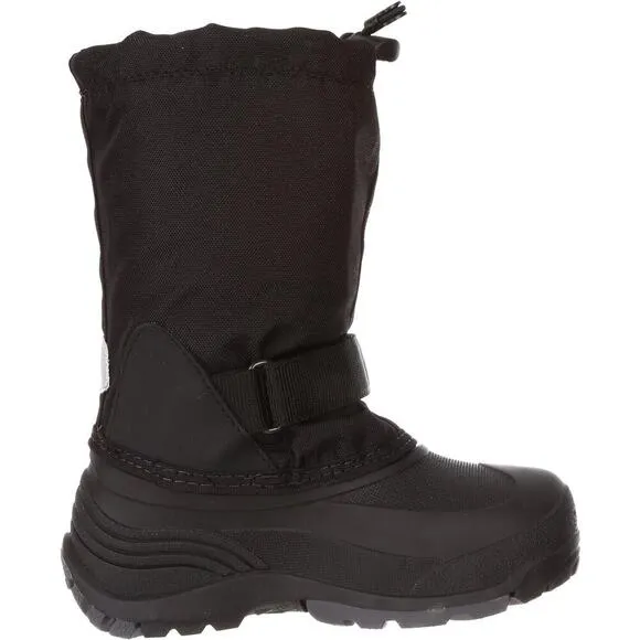 COPY - Kamik Kids Waterbug  Pull On Round Toe Waterproof Snow Boots, Black/Char…