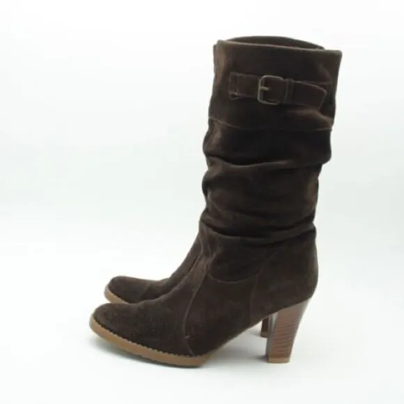 COPY - NEVER WORN!! Suede Slight Slouchy Boots