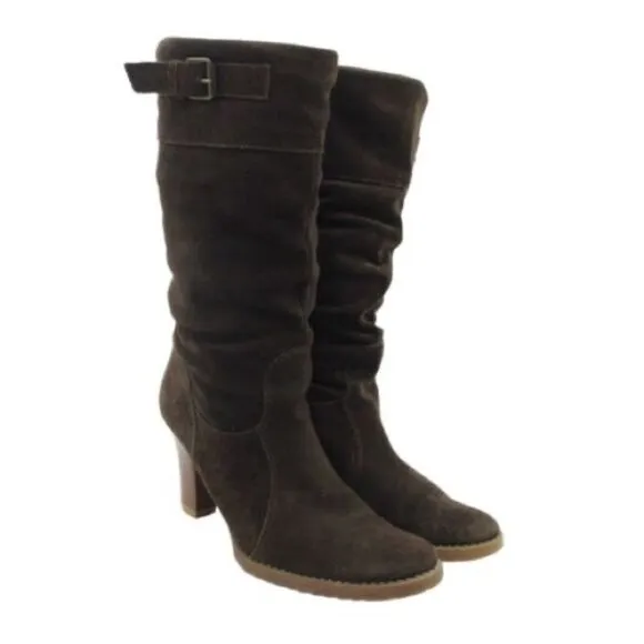 COPY - NEVER WORN!! Suede Slight Slouchy Boots