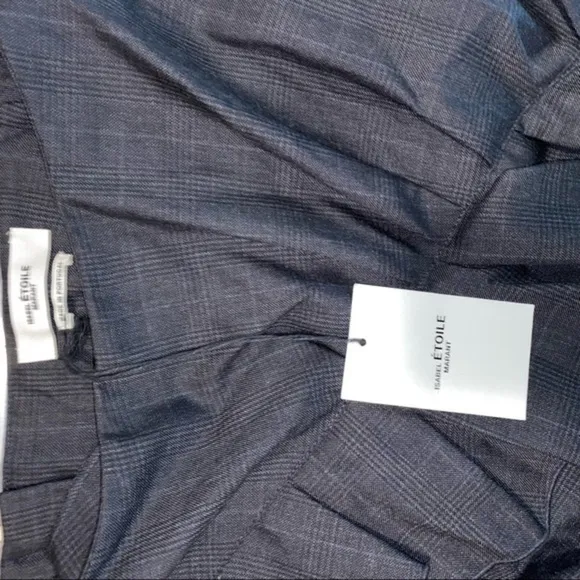 COPY - NWT Isabel marant Nel Ruffled Wool Mini Skirt In Grey SIZE 36