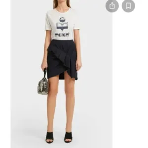 COPY - NWT Isabel marant Nel Ruffled Wool Mini Skirt In Grey SIZE 36