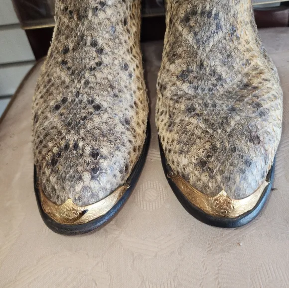COPY - Tony Lama Black and Tan Cowboy Boots
