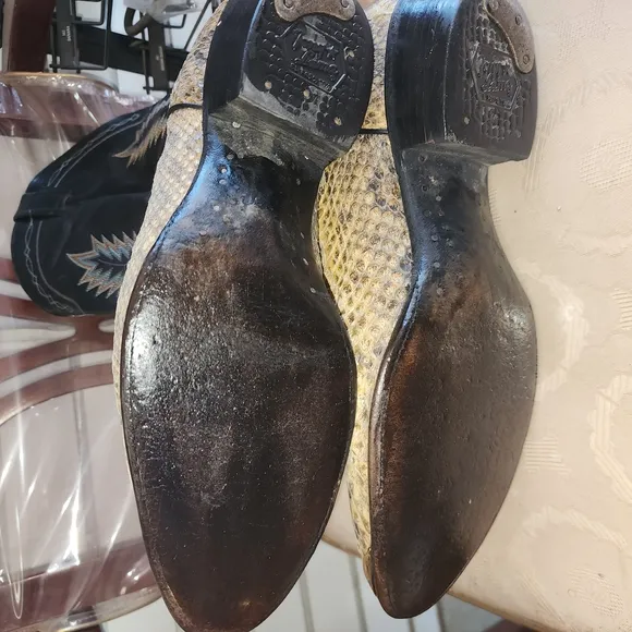 COPY - Tony Lama Black and Tan Cowboy Boots