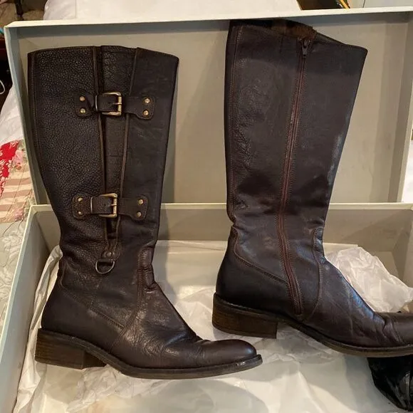 Cordani brown leather boots.