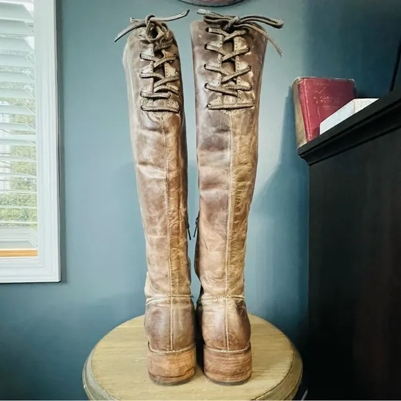 Corral Distressed Leather Riding Boots
