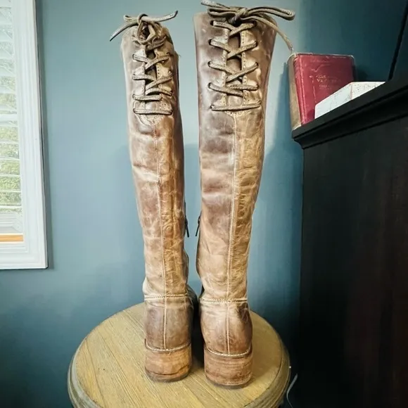 Corral Distressed Leather Riding Boots