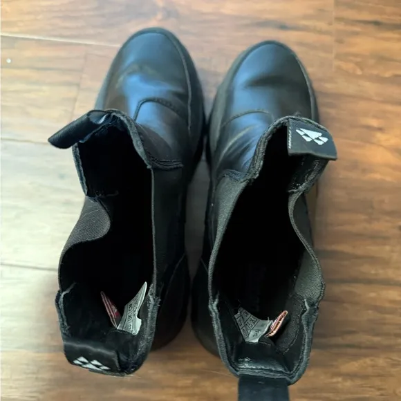 Cougar Shani Leather Waterproof Snow Boots, Black Chunky Chelsea Boots-Size 10