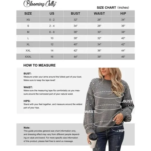 Crewneck Sweatshirt Knit Lantern Sleeve Oversized Pullover Sweater For Women
