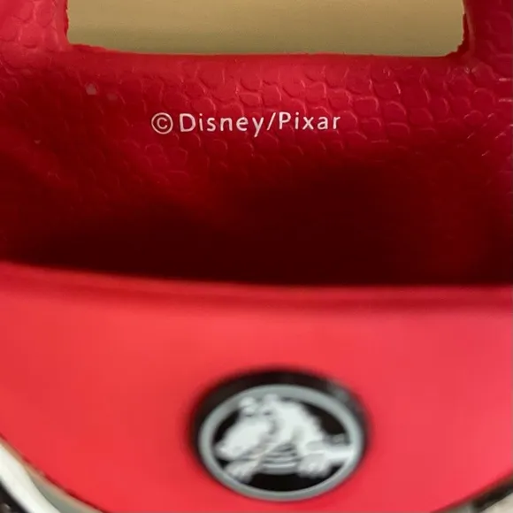 Crocs Cars Rain Boots Boys 2 Girls Lightning McQueen Disney Pixar Red Handle It