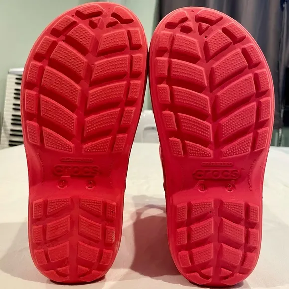 Crocs Cars Rain Boots Boys 2 Girls Lightning McQueen Disney Pixar Red Handle It