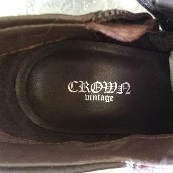 Crown Vintage Suede Leather Ankle Boots Sz 9.5 NWOB