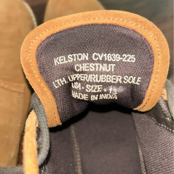 Crēvo Tan Suede Men's Boots - Kelston Chestnut Size 13
