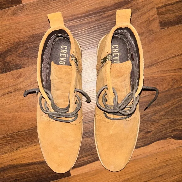 Crēvo Tan Suede Men's Boots - Kelston Chestnut Size 13
