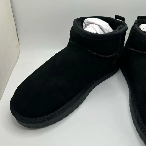 CUSHIONAIRE Women's pull on boot 8.5 BLACK NWT