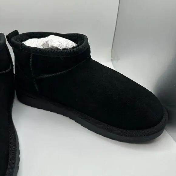 CUSHIONAIRE Women's pull on boot 8.5 BLACK NWT