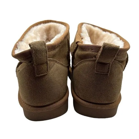 CUSHIONAIRE Women's pull on boot 11 CHESTNUT