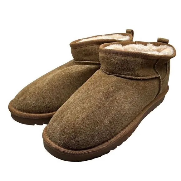 CUSHIONAIRE Women's pull on boot 11 CHESTNUT