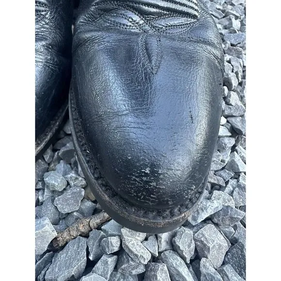 Dan Post black Cowboy‎ Boots Leather 3944 Sz 9D Men's