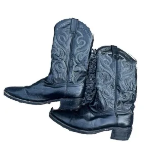 Dan Post black Cowboy‎ Boots Leather 3944 Sz 9D Men's