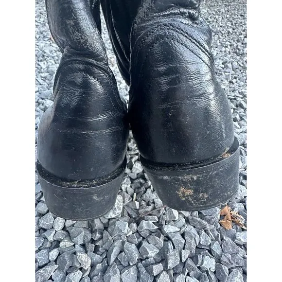 Dan Post black Cowboy‎ Boots Leather 3944 Sz 9D Men's