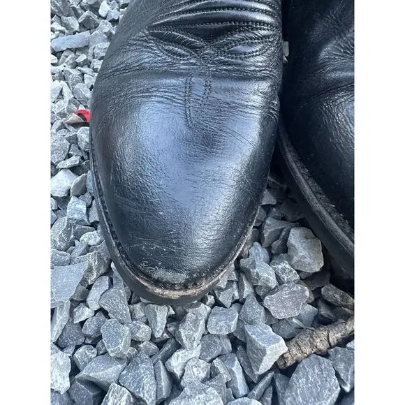 Dan Post black Cowboy‎ Boots Leather 3944 Sz 9D Men's