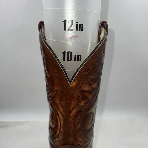 Dan Post Boots Mens SZ 8.5 D Milwaukee Antique BROWN Leather WESTERN