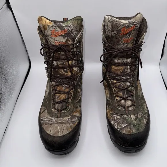 Danner High Men's 10.5 Ground Real‎ Tree 7000 Gram Hunting Boots Camo Gore Tex