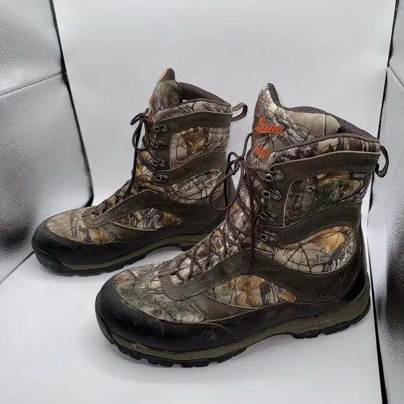 Danner High Men's 10.5 Ground Real‎ Tree 7000 Gram Hunting Boots Camo Gore Tex