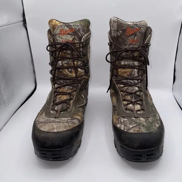 Danner High Men's 10.5 Ground Real‎ Tree 7000 Gram Hunting Boots Camo Gore Tex