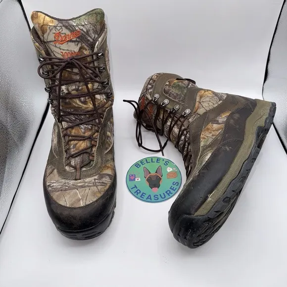 Danner High Men's 10.5 Ground Real‎ Tree 7000 Gram Hunting Boots Camo Gore Tex