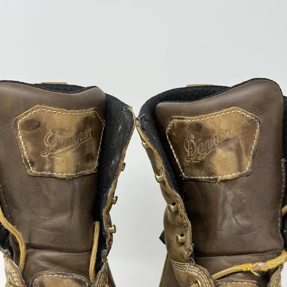 Danner Logger Boots Mens 10 Brown Leather Waterproof Vibram Work 15439