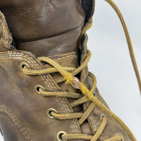 Danner Logger Boots Mens 10 Brown Leather Waterproof Vibram Work 15439
