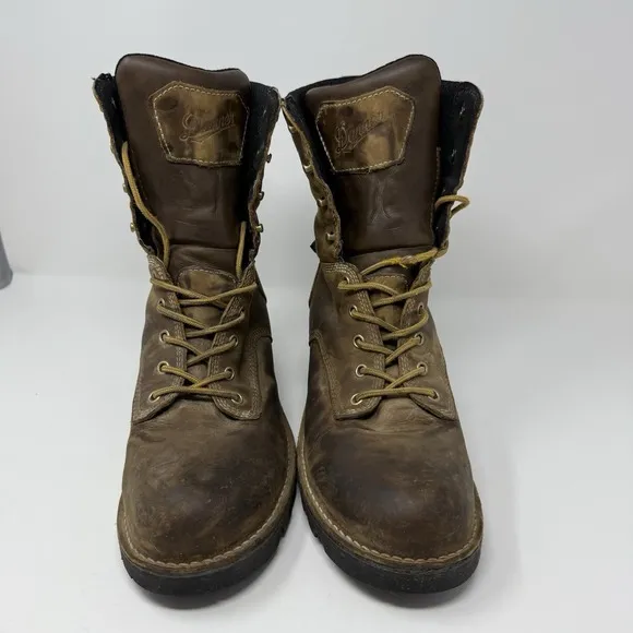 Danner Logger Boots Mens 10 Brown Leather Waterproof Vibram Work 15439