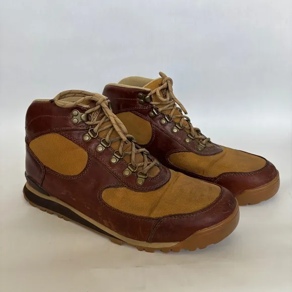Danner mens Jag Monk lace up casual outdoor Brown and Tan Hiking Boots size 10