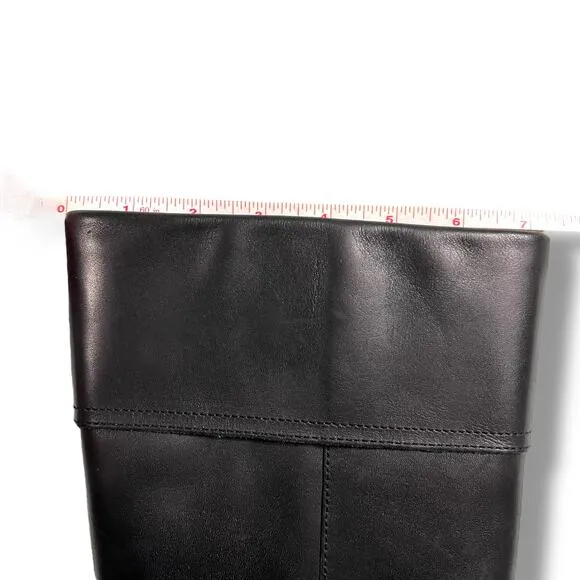 Dansko Womens Genuine Leather Riding Boots Heeled Zip Closure Solid Black Sz 41