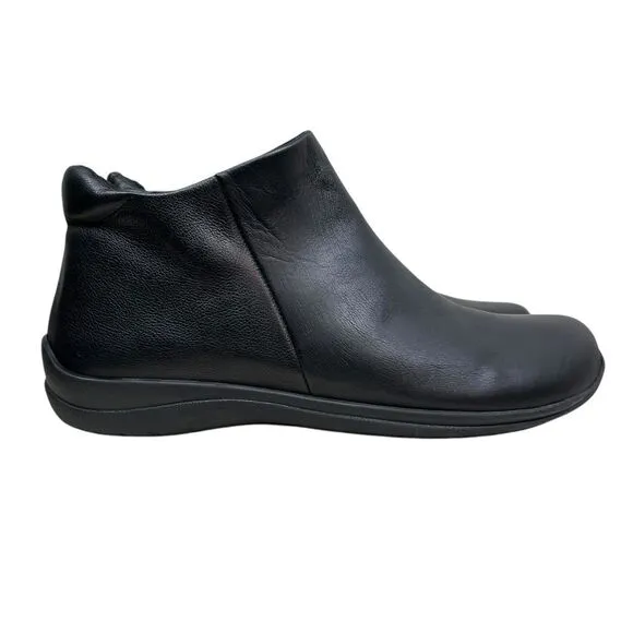 David Tate Sportivo Mens Ankle Boots Black Waterproof Leather Zip Up‎ Size 13W