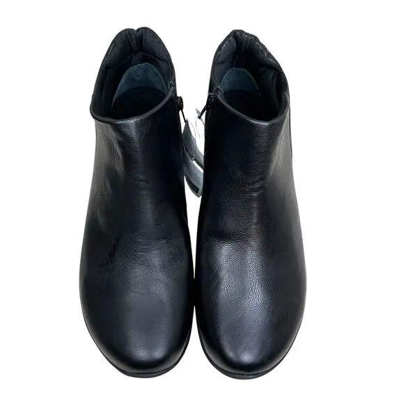 David Tate Sportivo Mens Ankle Boots Black Waterproof Leather Zip Up‎ Size 13W