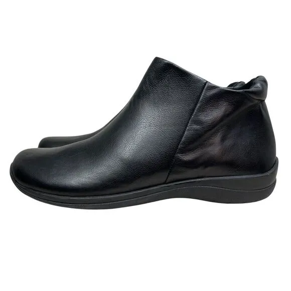 David Tate Sportivo Mens Ankle Boots Black Waterproof Leather Zip Up‎ Size 13W